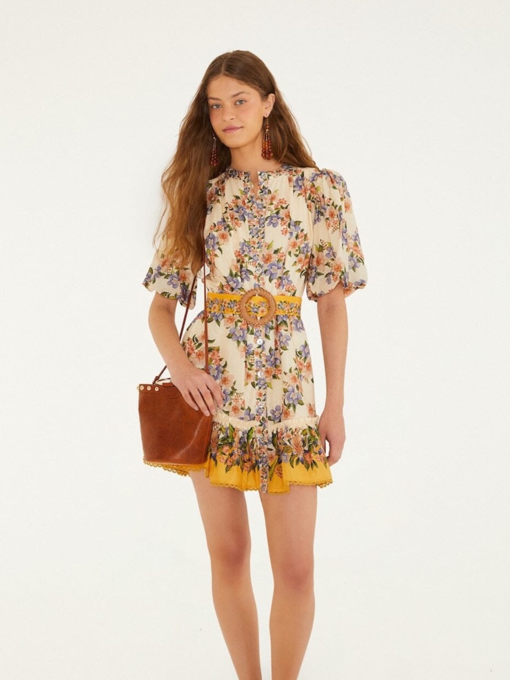 Farm Rio: Sand Hilo Stripes Mini Dress - Picture 5 of 10
